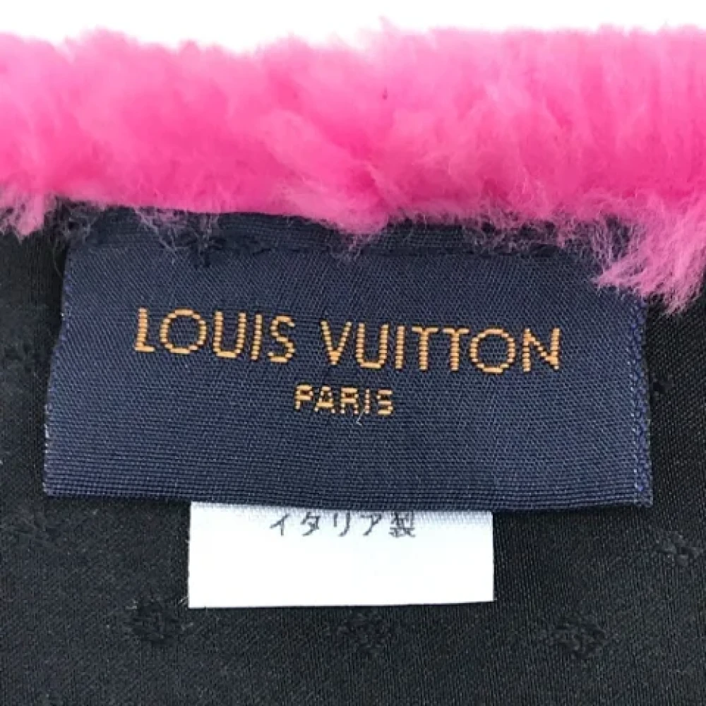 Louis Vuitton Vintage Pre-owned Fur scarves Black Dames