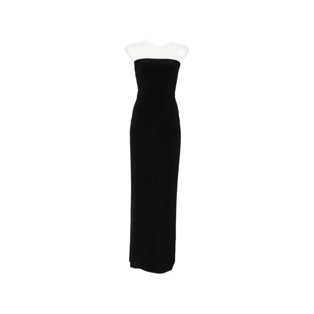 Norma Kamali Women's Black Abito Lungo Senza Spalline - Maxi Dresses - Xs - Dresses