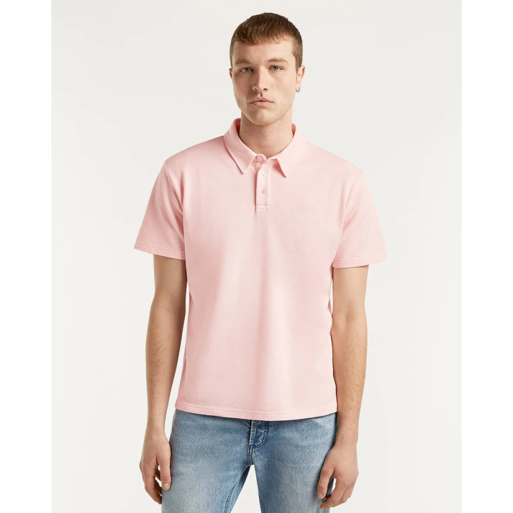 Denham The Jeanmaker Rich Polo Stijlvol Klassiek Pink Heren