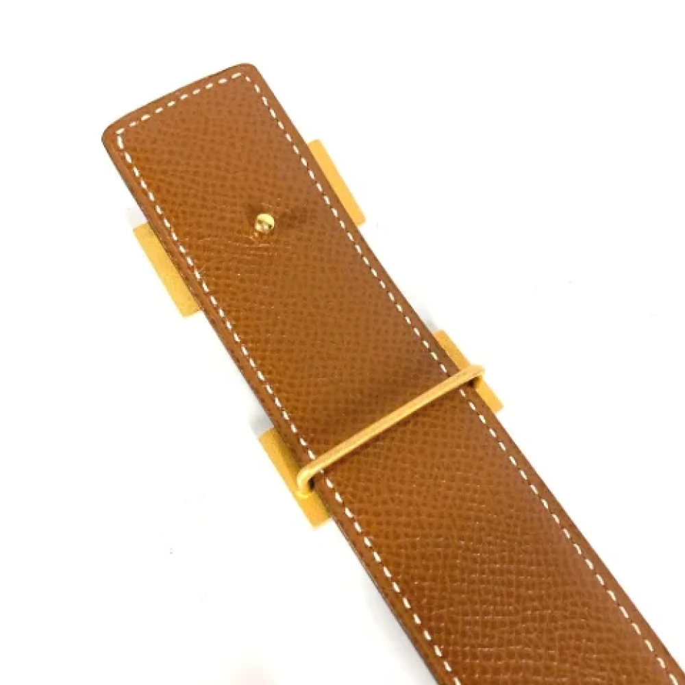 Hermès Vintage Pre-owned Leather belts Black Dames