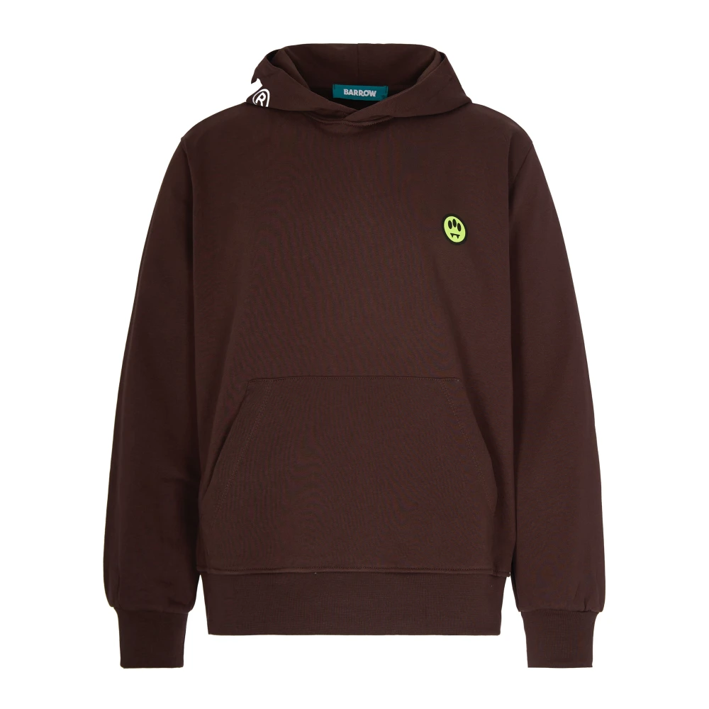 Barrow Men's Brown Felpa Con Cappuccio