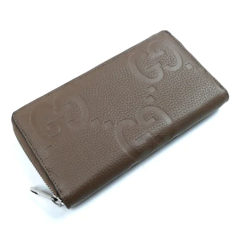 Gucci Vintage Pre-owned Leather wallets Brown Dames