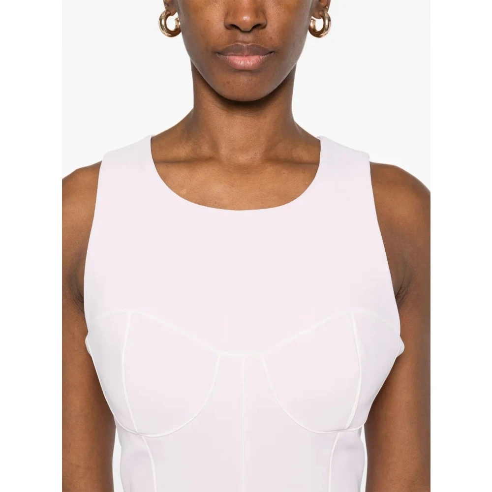 Elisabetta Franchi Elegante Zwarte Avondjurk Pink Dames