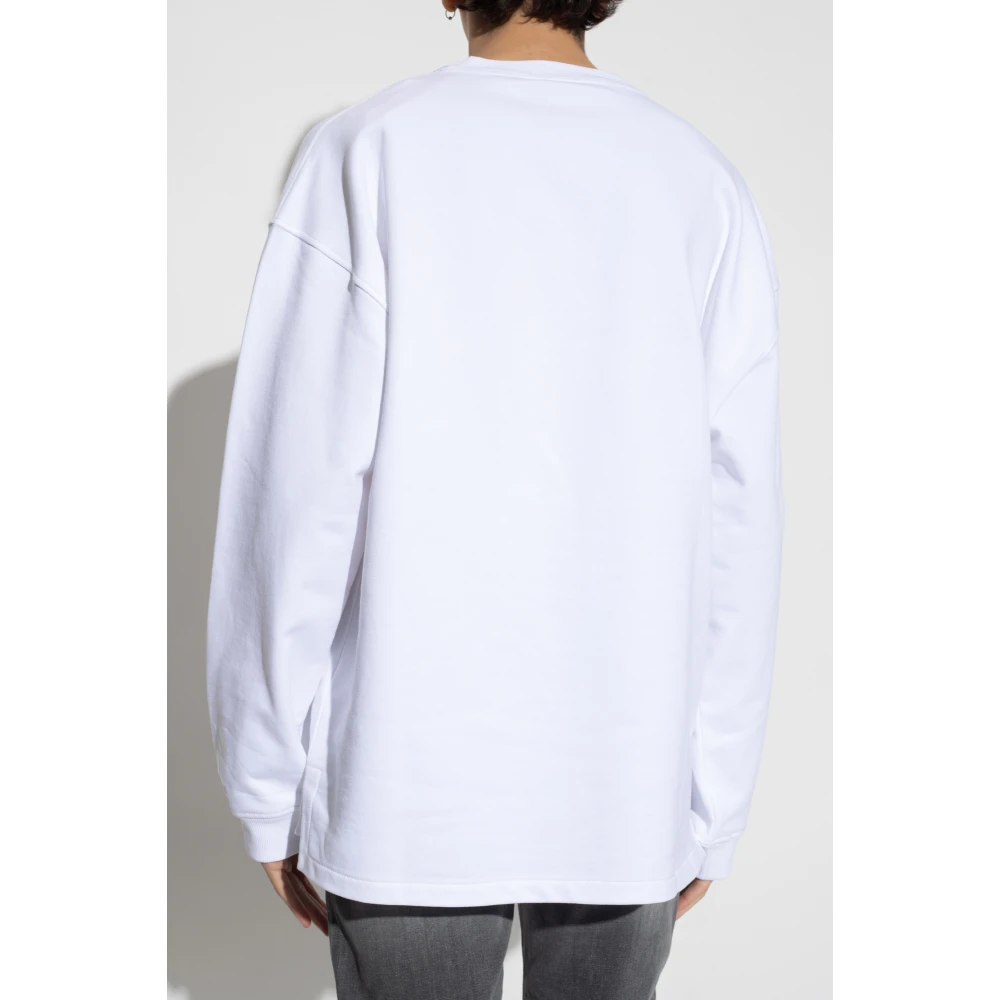 Diesel S-Baxt-N1 sweatshirt met logo White Heren