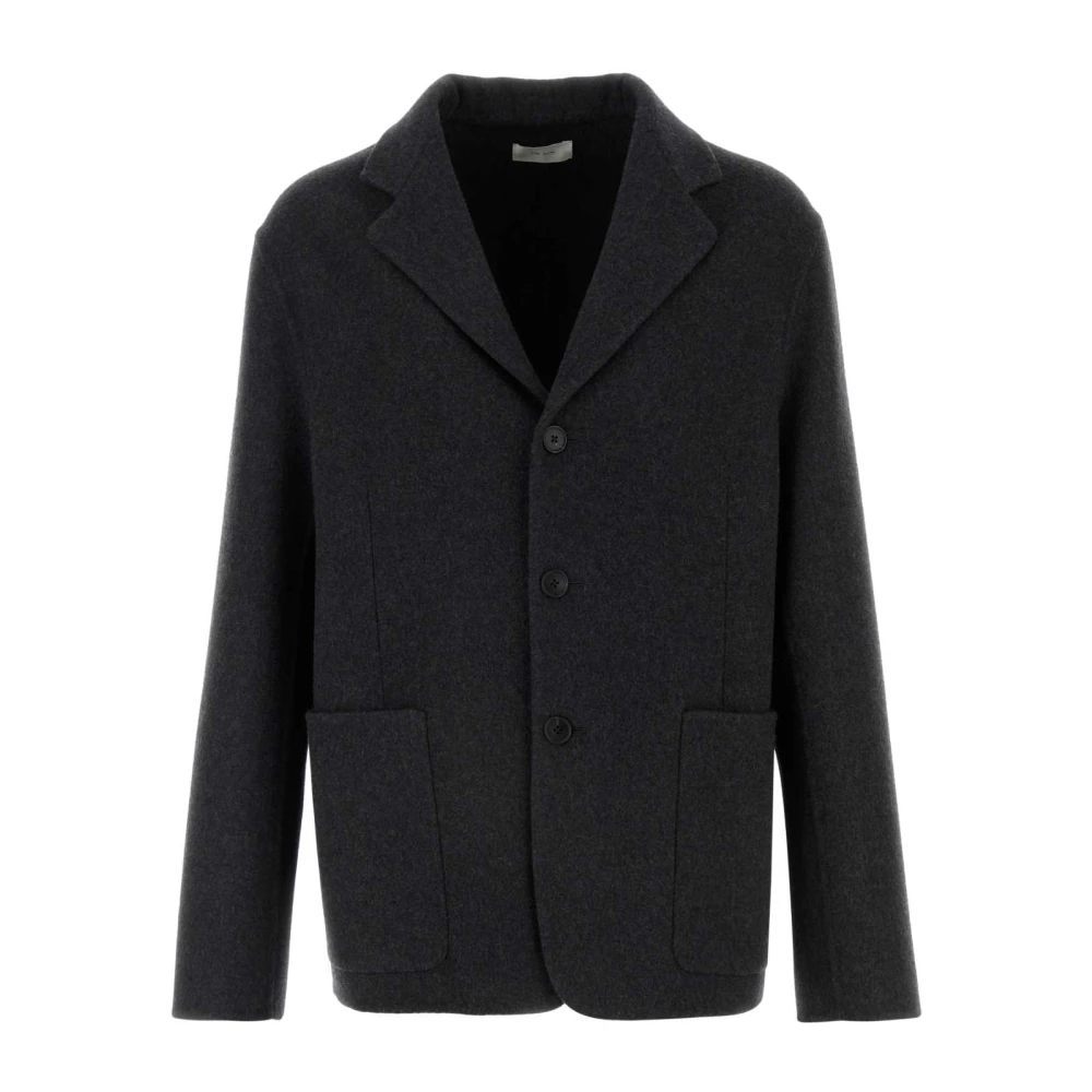 The Row Houtskool Flanel Blazer Gray Heren