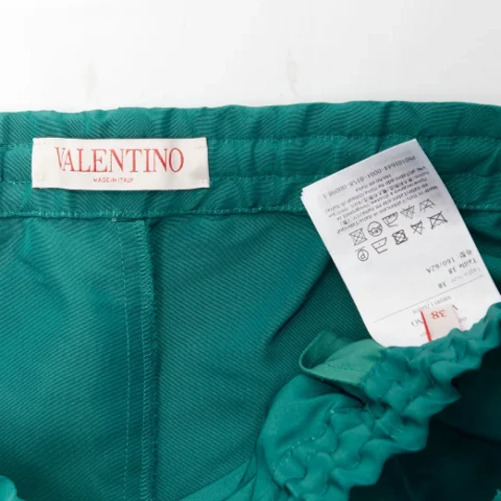 Valentino Vintage Pre-owned Silk bottoms Green Dames