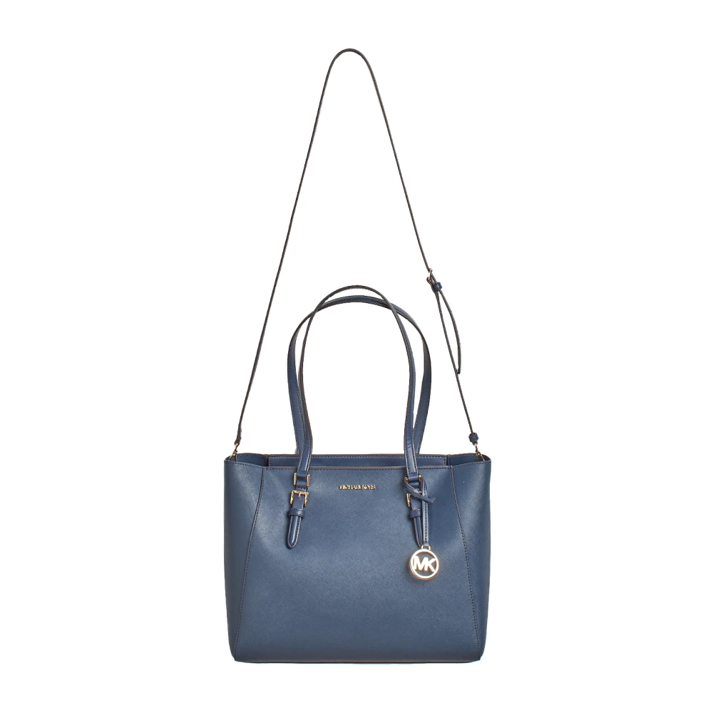Michael Kors Omkeerbare leren tas Blue Dames