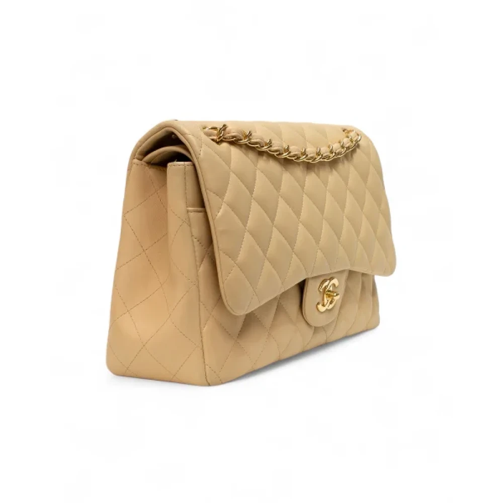 Chanel Vintage Pre-owned Fabric chanel-bags Beige Dames