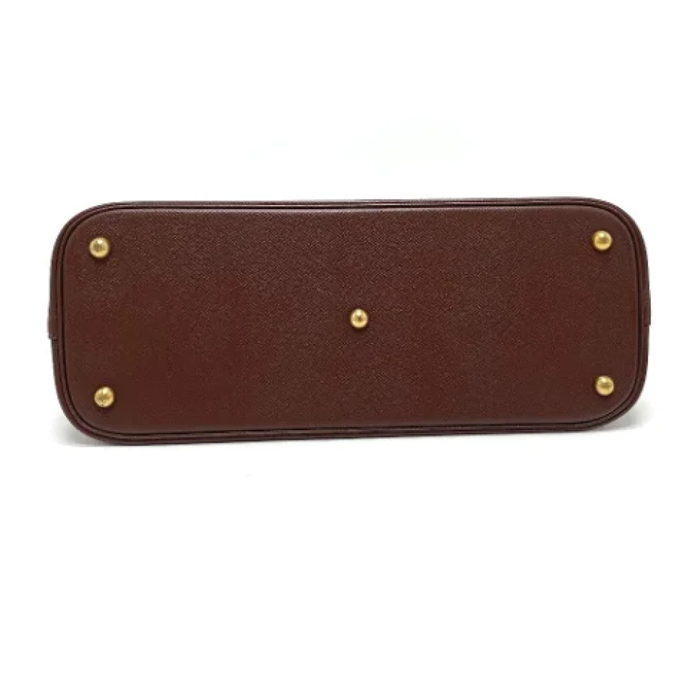 Hermès Vintage Pre-owned Leather handbags Brown Dames
