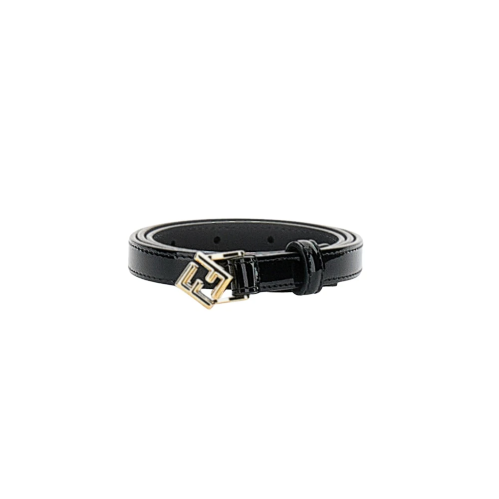 Fendi Women's Black Ff Diamonds Belt - Belts - 85 Cm - Accessories