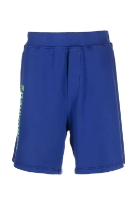 Blå Casual Bomulls Shorts