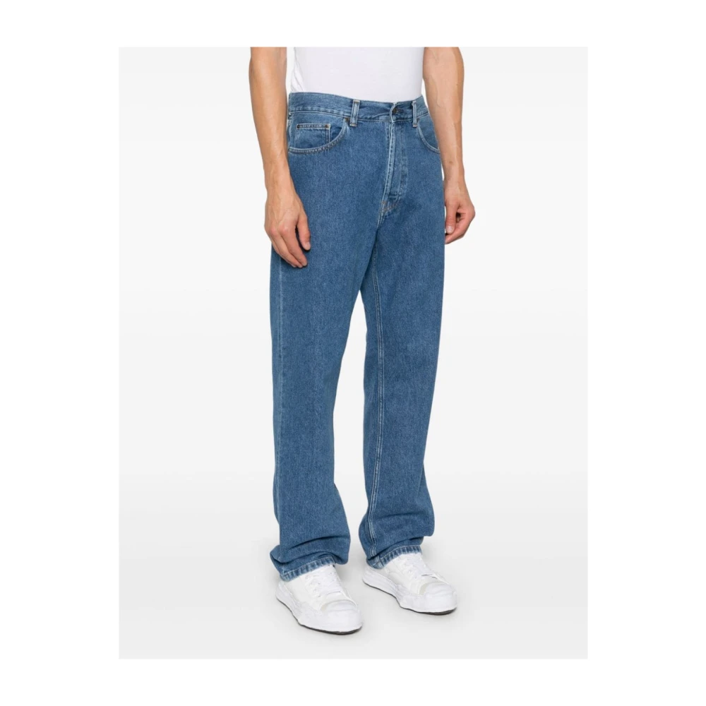 Carhartt WIP Blauwe Denim Jeans Klassiek Ontwerp Blue Heren