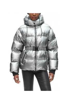 Metallic Puffer Jacket