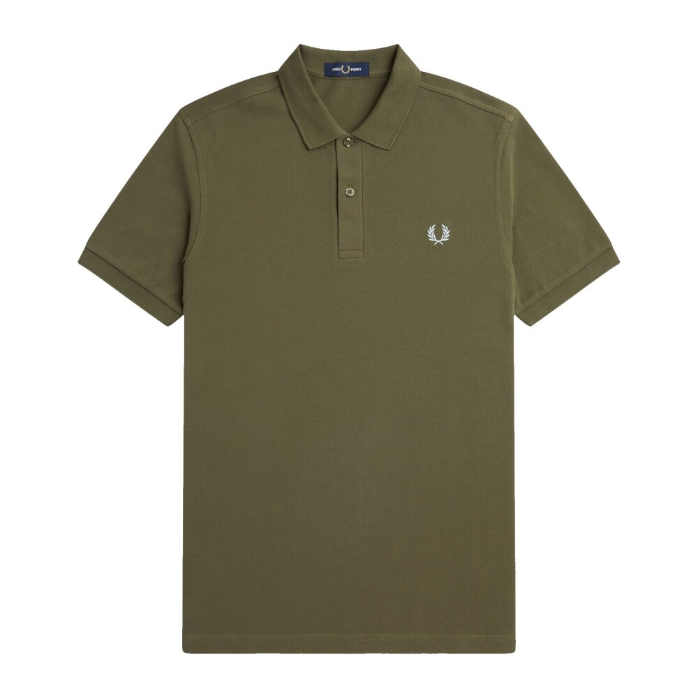 Slim Fit Plain Polo Uniform Green Fred Perry Men s Fashion Miinto