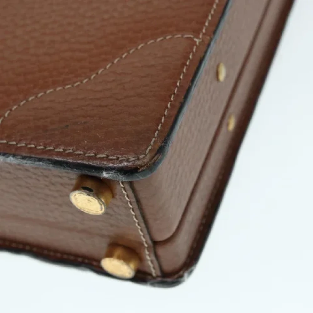 Loewe Pre-owned Leather handbags Brown Dames