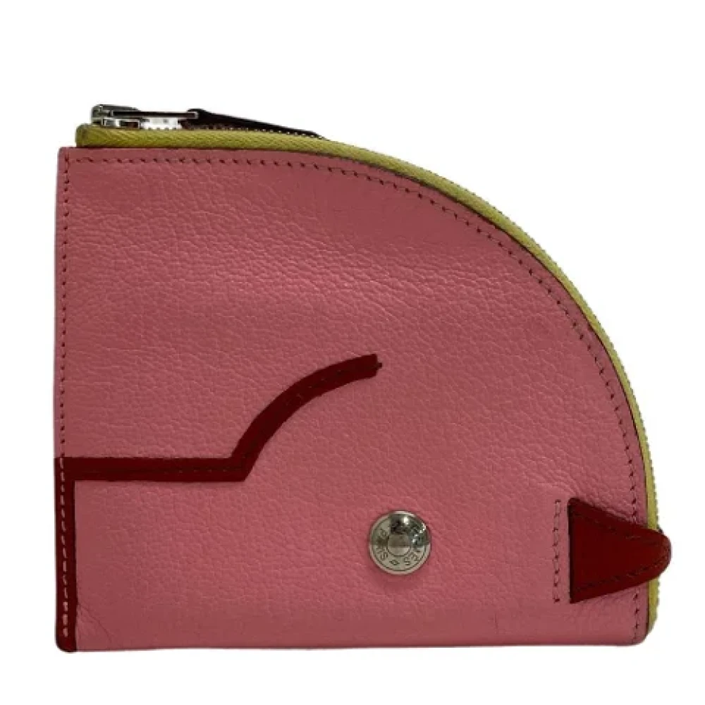 Hermès Vintage Pre-owned Leather wallets Pink Dames
