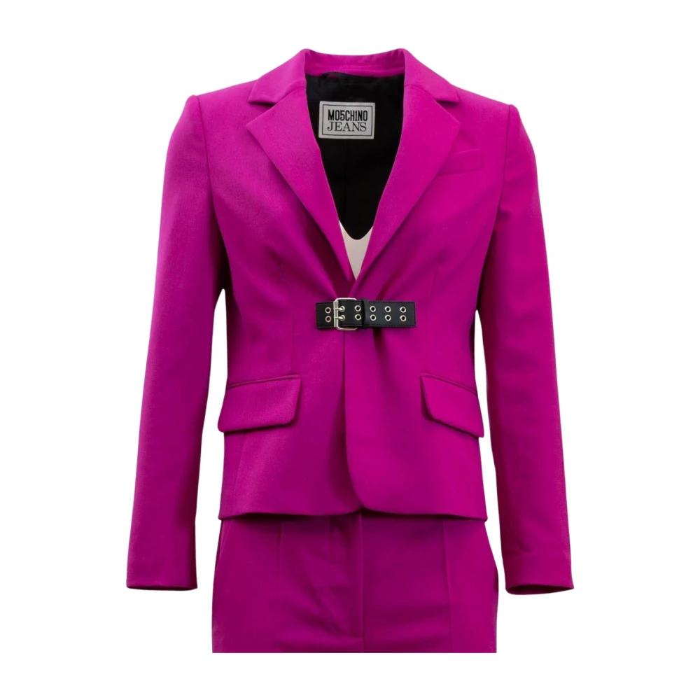 Moschino Women's Purple Sophisticated Fuchsia Jacket - Blazers - Xs - Jackets