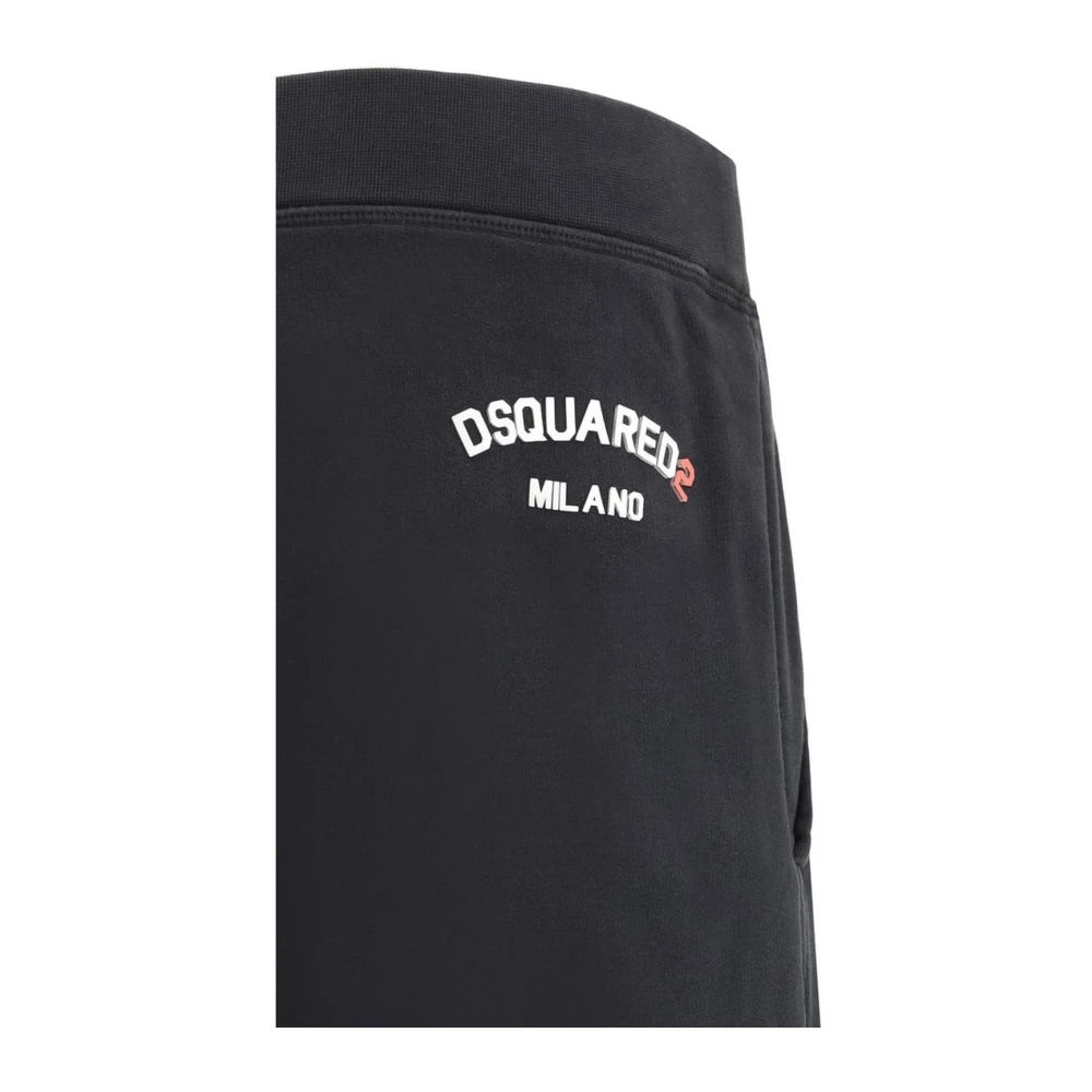 Dsquared2 Comfortabele Jogger Sweatpants met zijzakken Black Heren