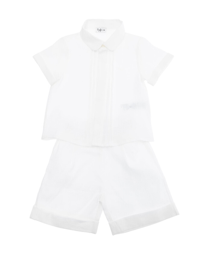 ensemble-chemise-short-bebe-lin-blanc