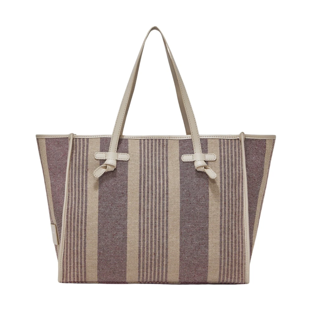Gianni Chiarini Gestreept Canvas Shopper Tas Marcella Multicolor Dames