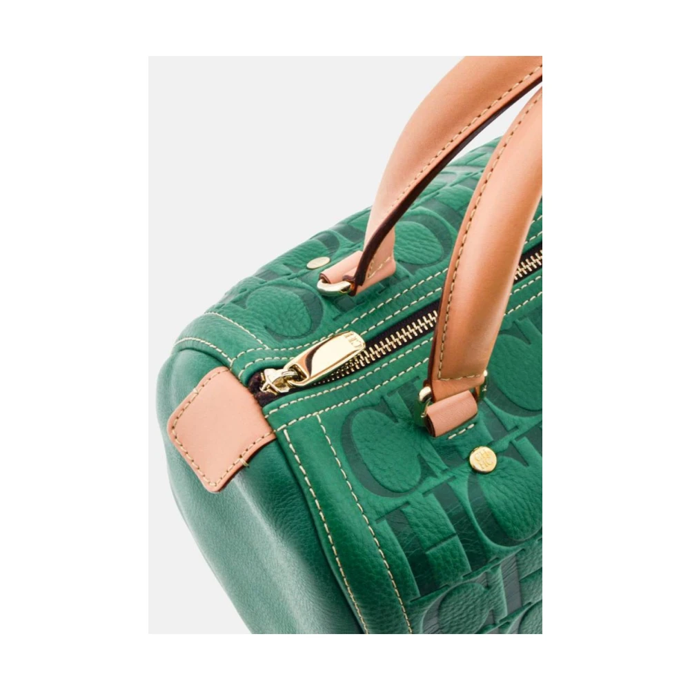 Carolina Herrera Groene Getatoeëerde Andy 7 Bowlingtas Green Dames