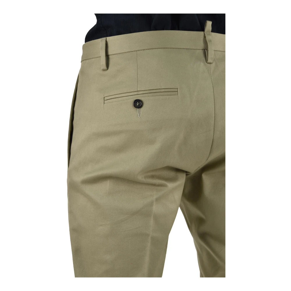 Dsquared2 Beige Katoenen Geknoopte Herenbroek Beige Heren