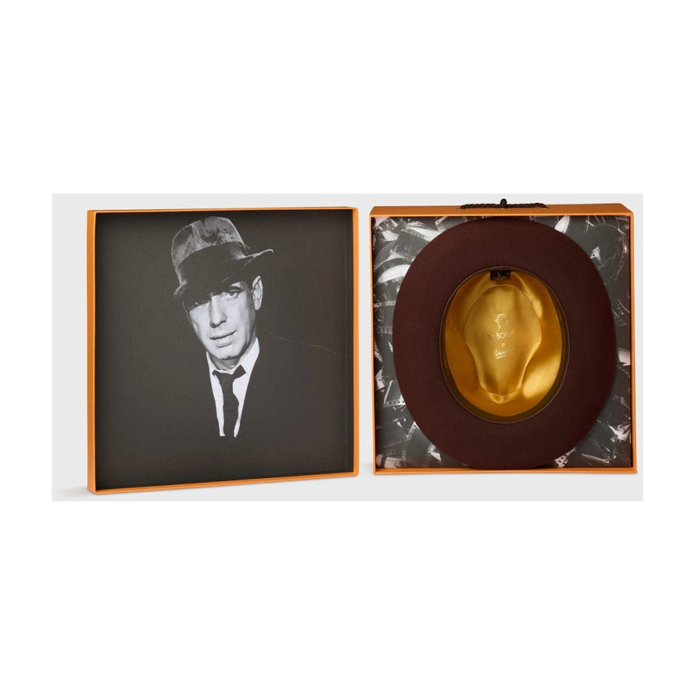 Borsalino Klassieke Fedora Hat Cut 7 Brown Heren