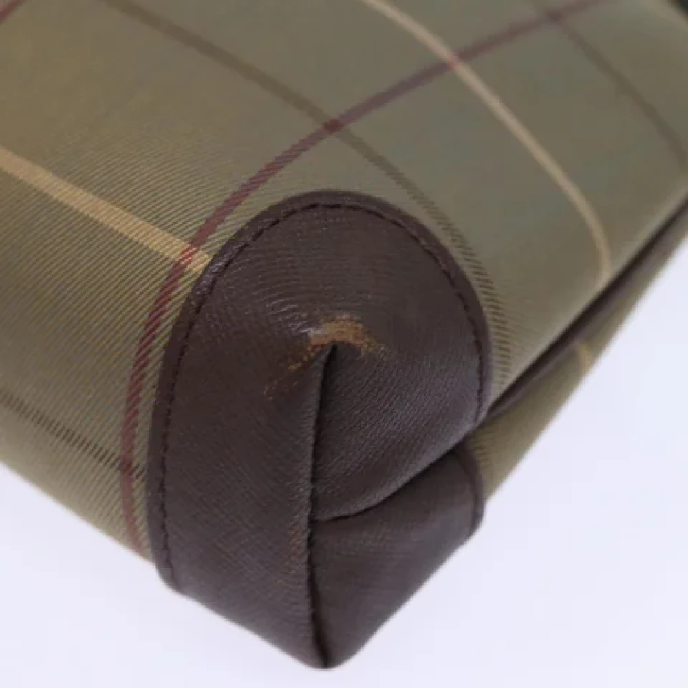 Burberry Vintage Pre-owned Canvas clutches Brown Dames