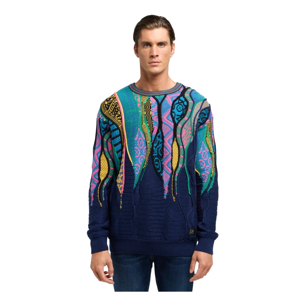 carlo colucci Tijdloze Gebreide Trui Multicolor Heren