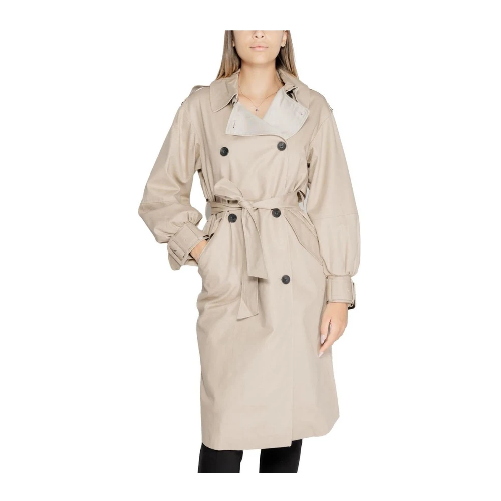 Desigual Katoenen jas & mantel met elastaanmix Beige Dames