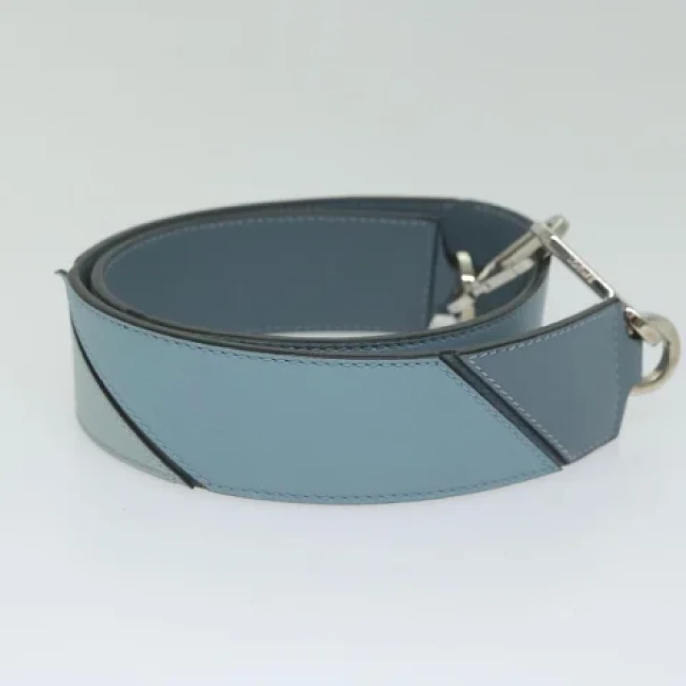 Loewe Pre-owned Leather home-office Blue Dames