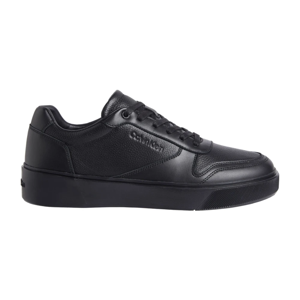 Calvin Klein Men's Black Sneakers, 9 Uk, Lace-Up Trainers