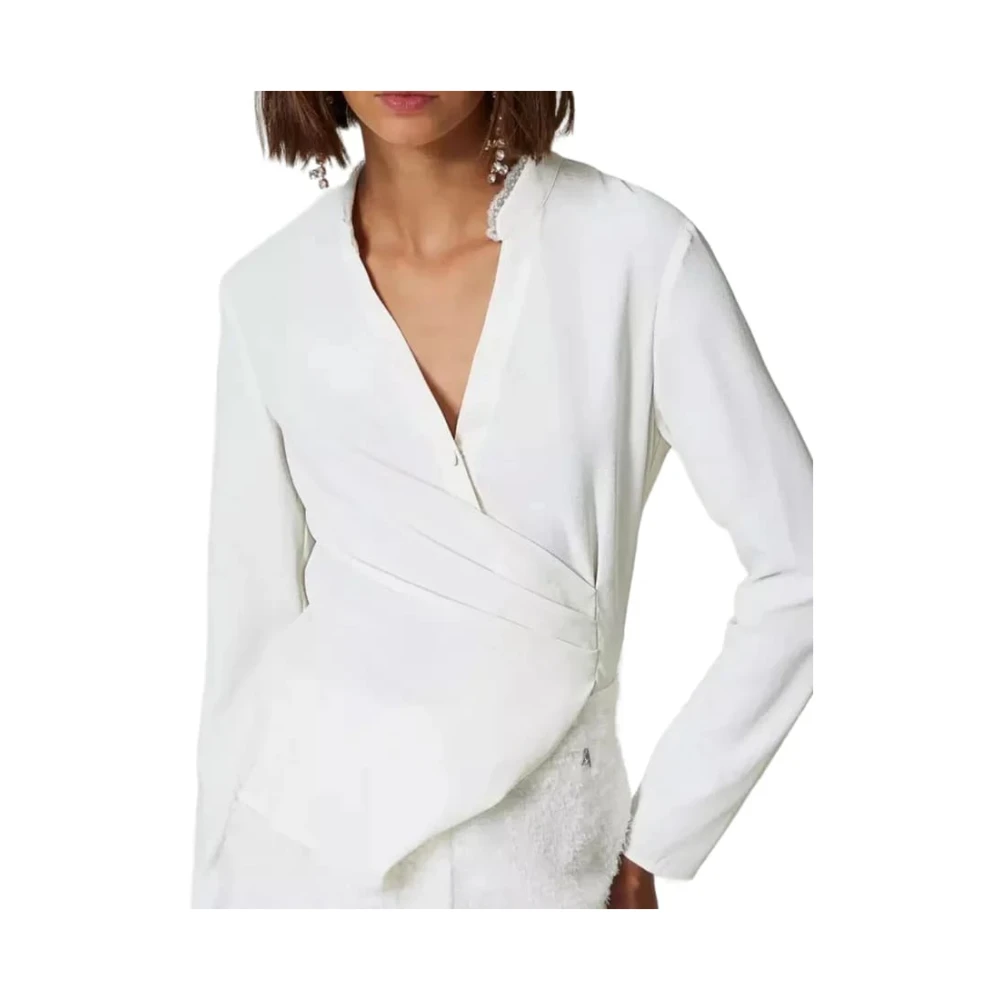 Twinset Witte Sweatshirt Aw24 White Dames