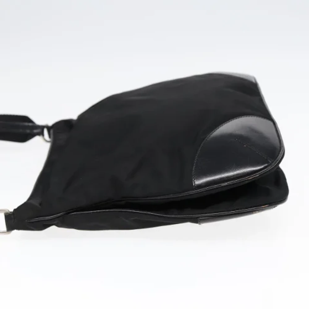 Prada Vintage Pre-owned Nylon shoulder-bags Black Dames