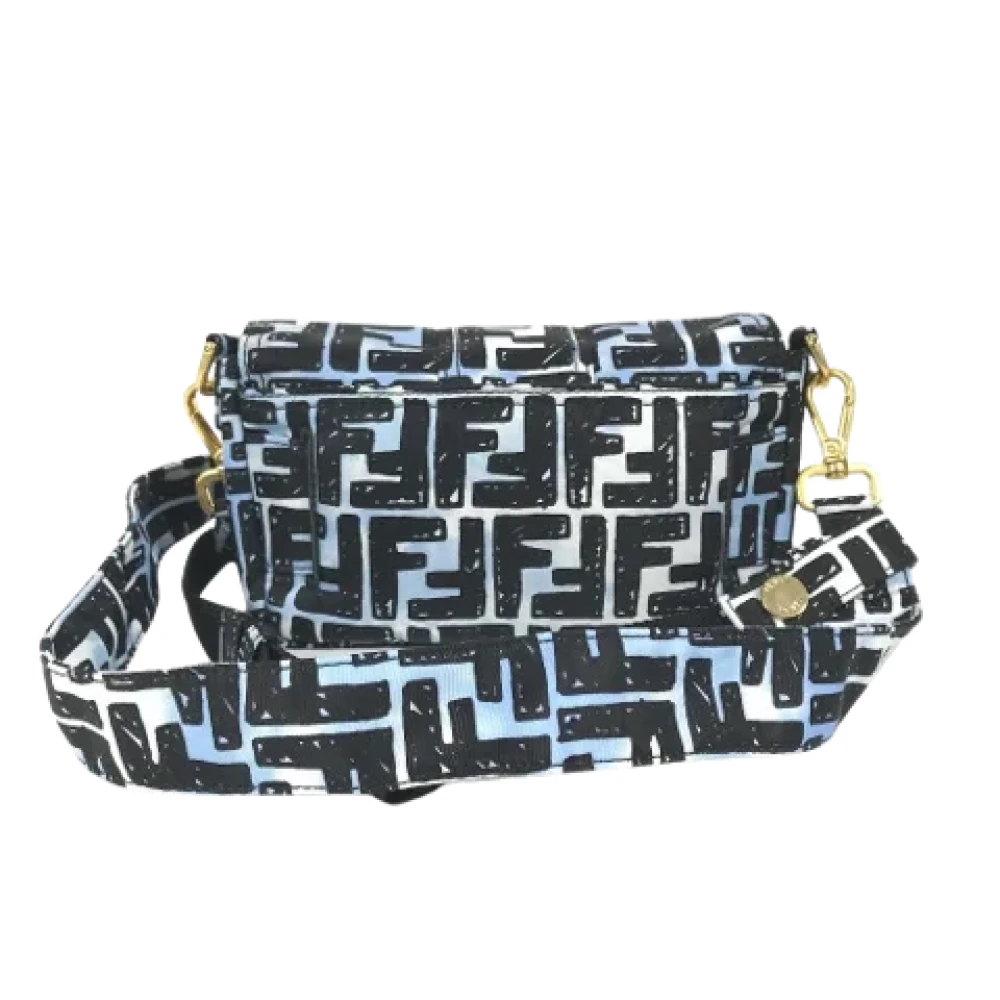 Fendi Vintage Pre-owned Nylon fendi-bags Blue Dames
