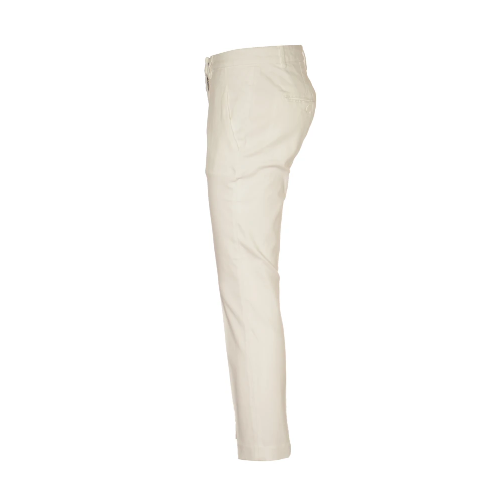 Dondup Cropped Trousers White Dames