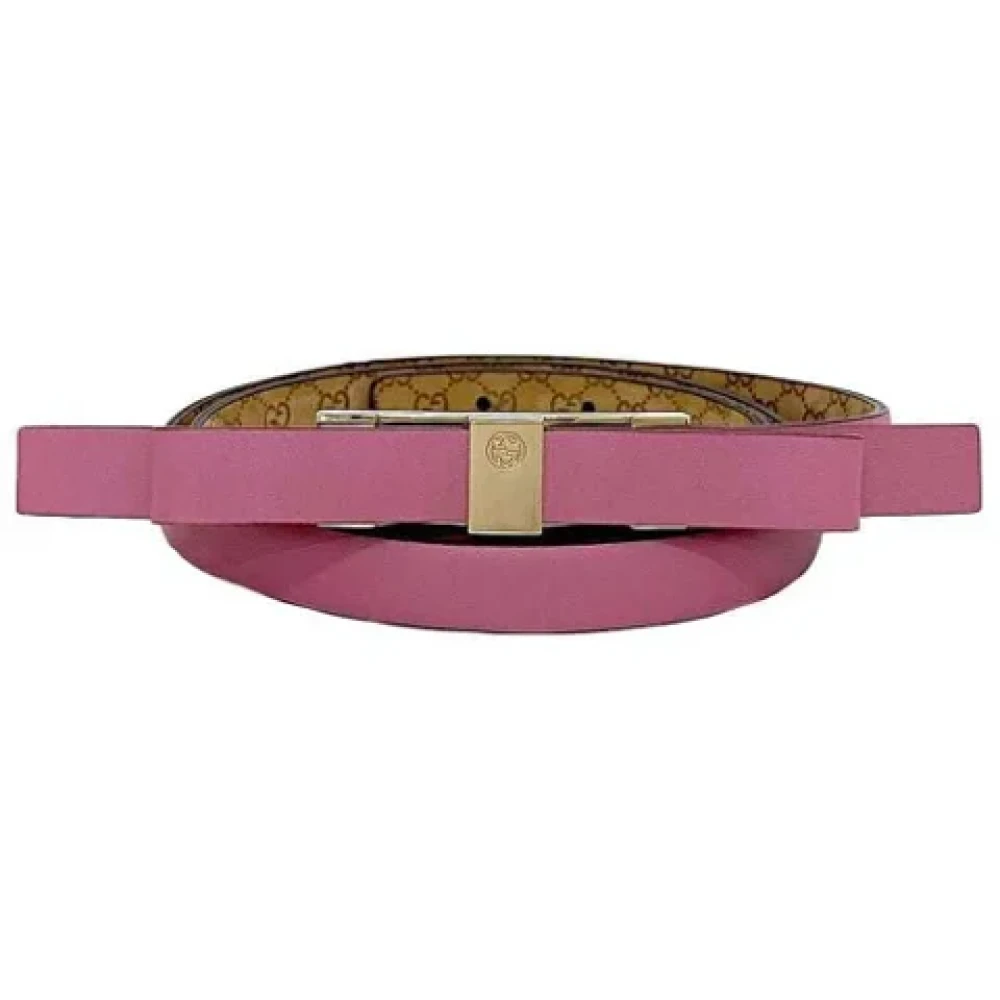Gucci Vintage Pre-owned Leather belts Pink Dames