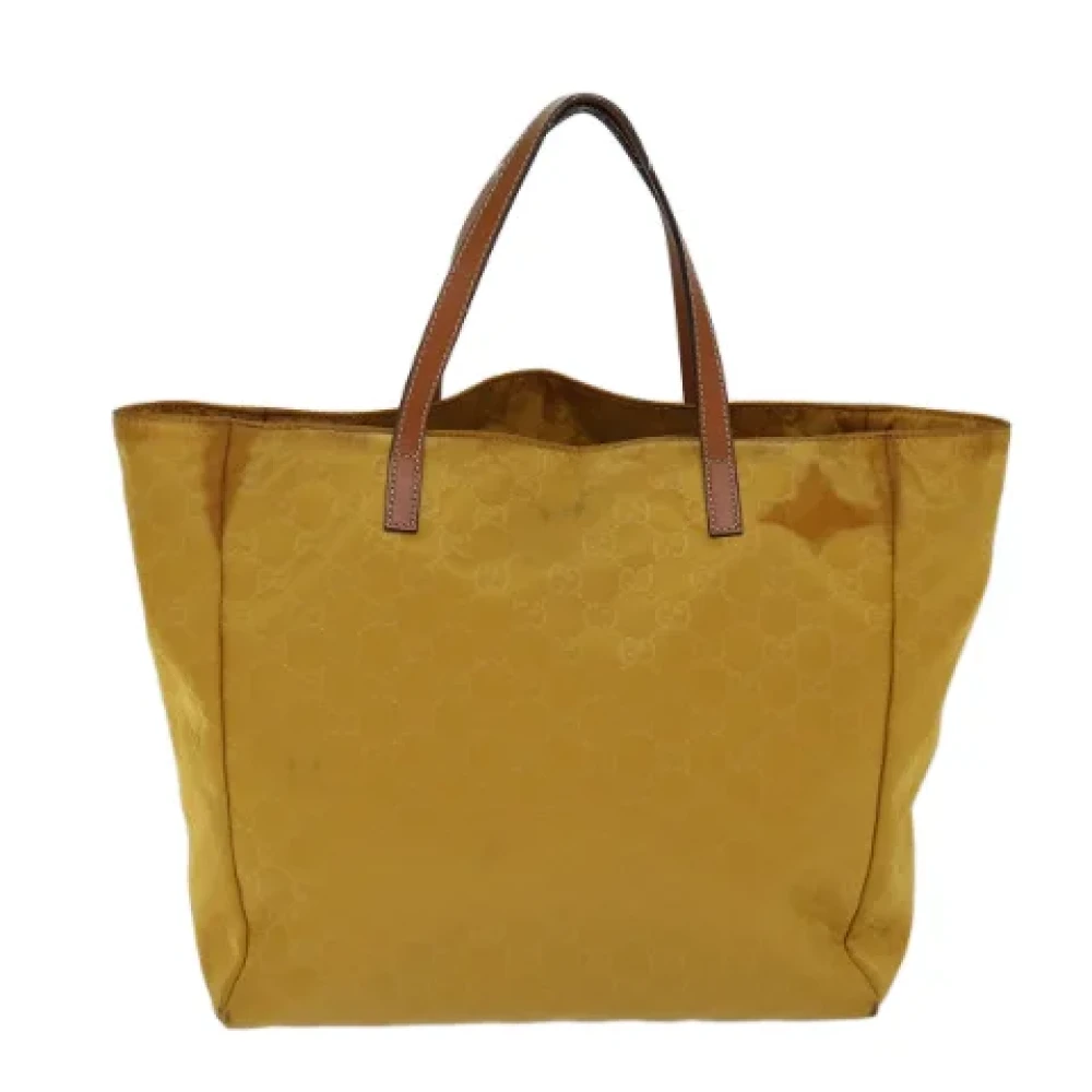 Gucci Vintage Pre-owned Canvas totes Yellow Dames