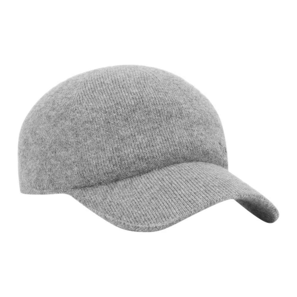 Saint Laurent Kasjmier Gebreide Baseballpet Grijs Gray Heren
