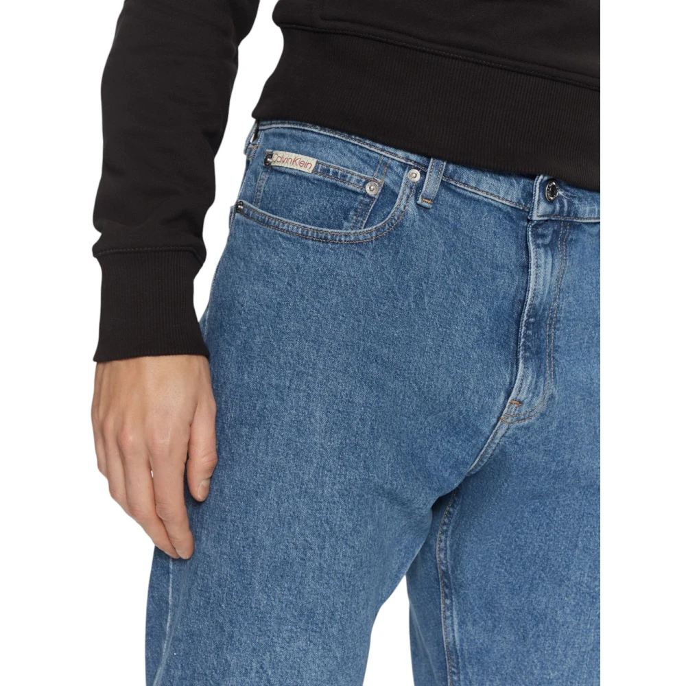 Calvin Klein Slim Straight Jeans Blue Heren