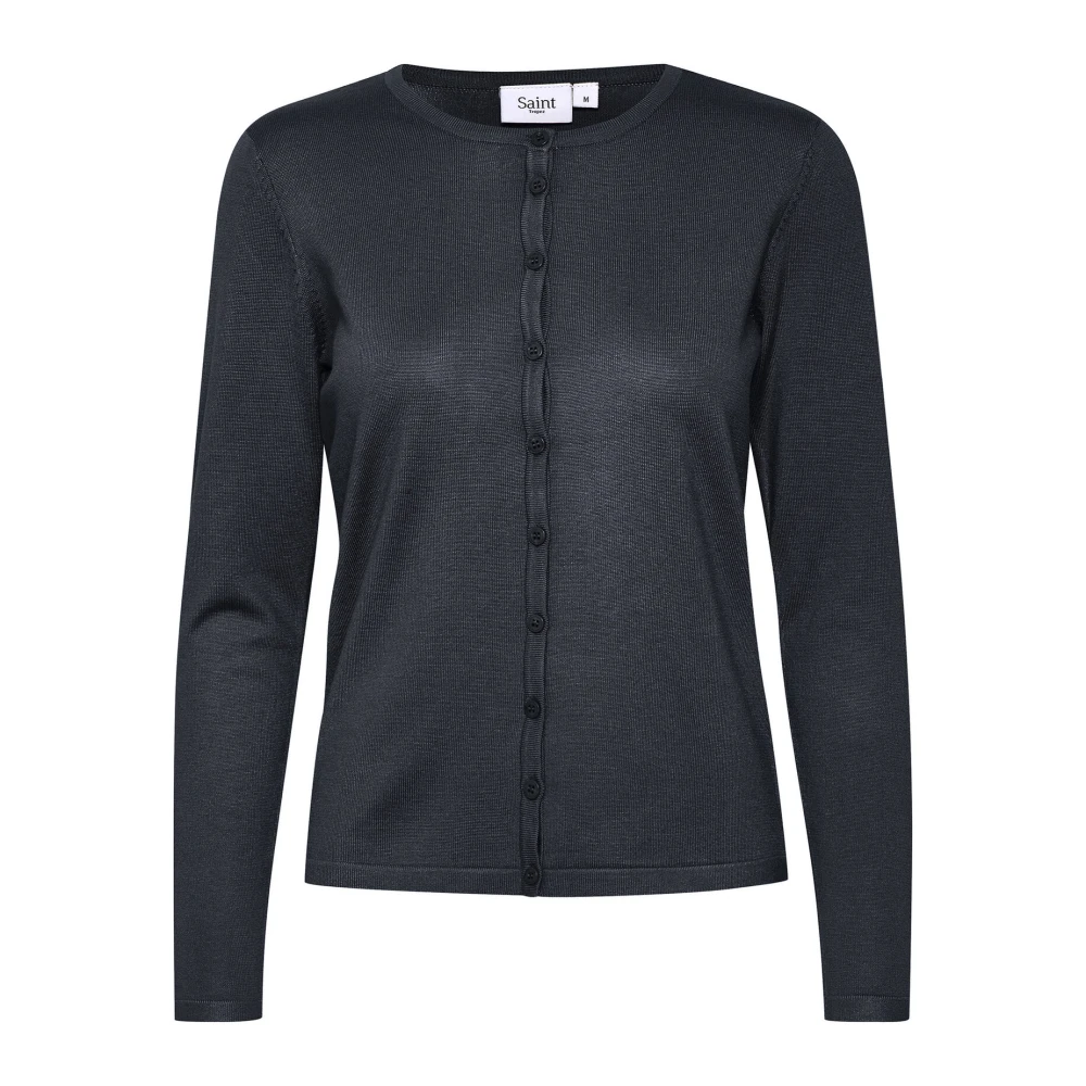 Saint Tropez Nachtblauwe Cardigan A8661 Milasz R-Neck Black Dames