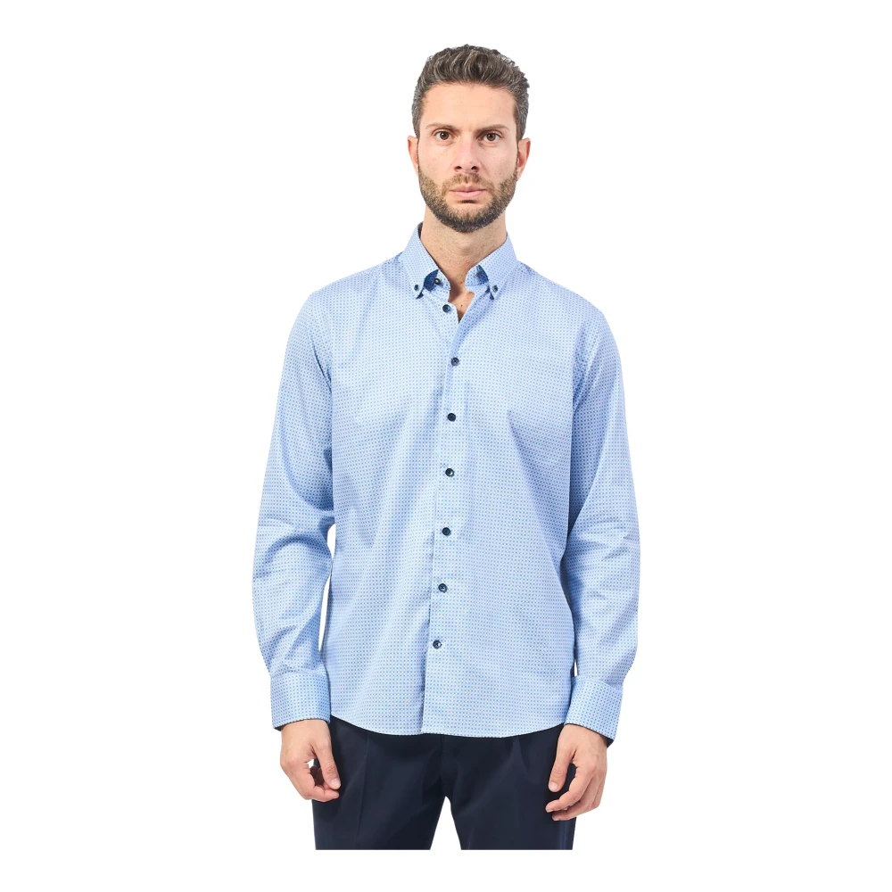 Bugatti Heldere Blauwe Klassieke Overhemd Blue Heren
