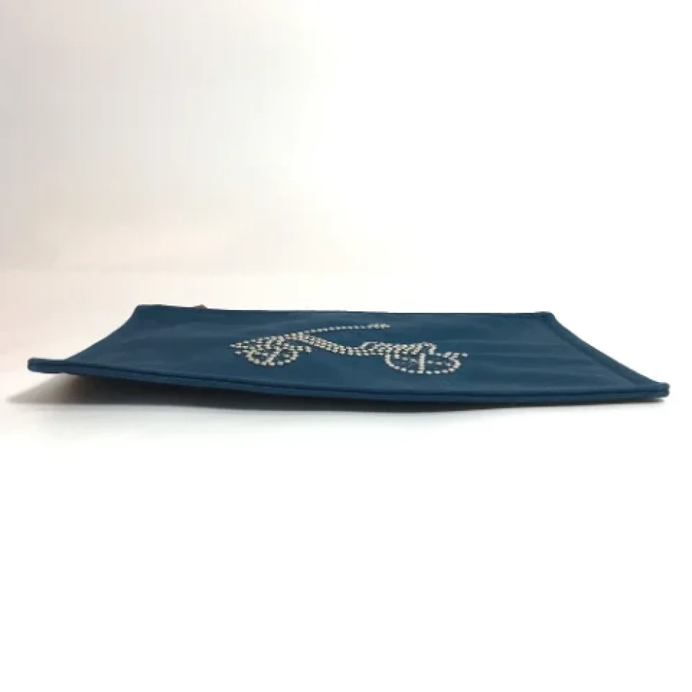 Hermès Vintage Pre-owned Leather pouches Blue Dames