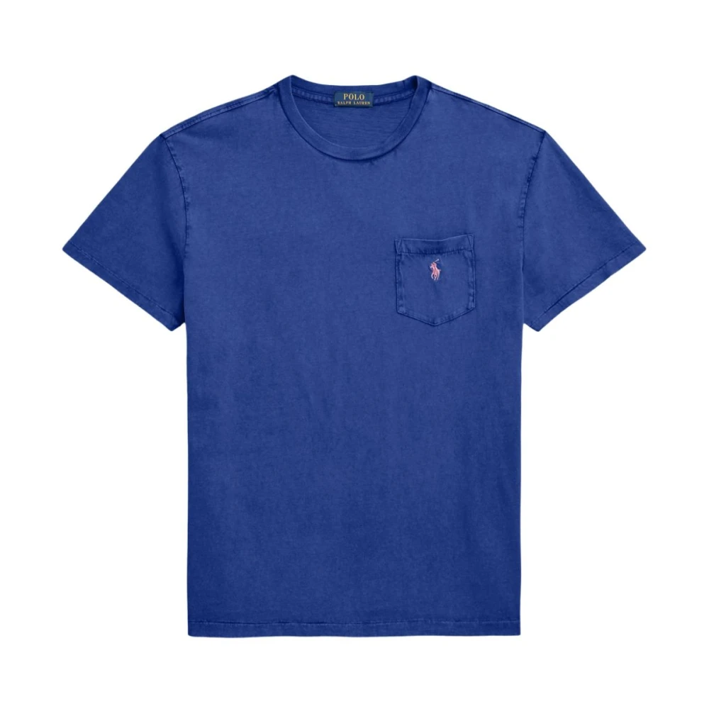 Ralph Lauren Blauw T-shirt met korte mouwen voor mannen Blue Heren