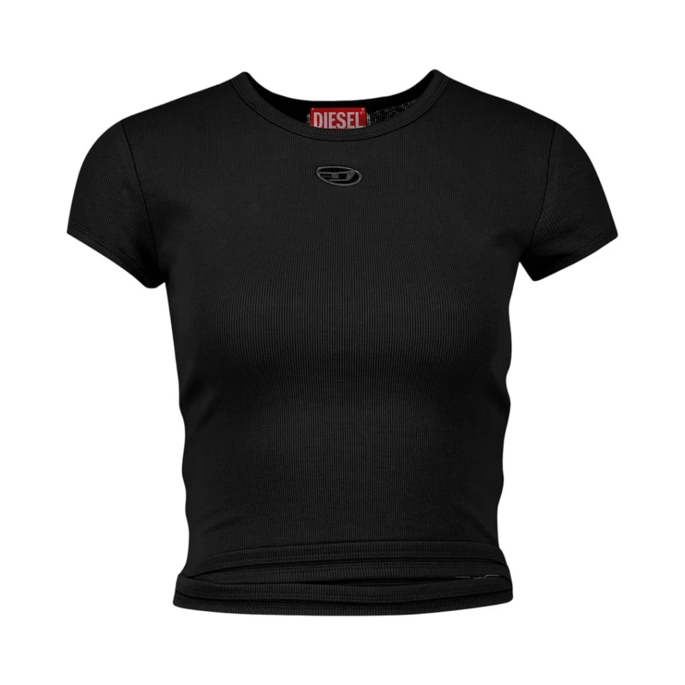 Diesel Women's Black T-Shirts, S, T-Bunny-Tail-S1 T-Shirt
