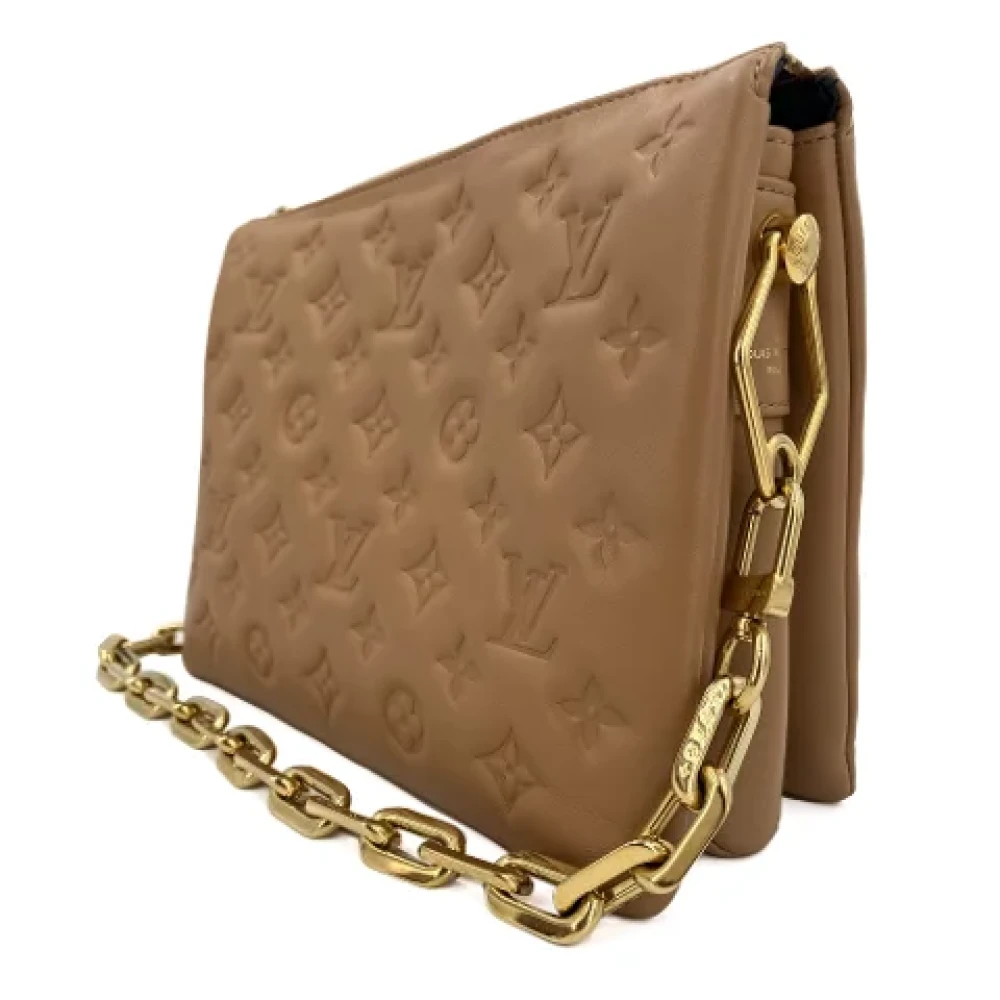 Louis Vuitton Vintage Pre-owned Leather louis-vuitton-bags Beige Dames