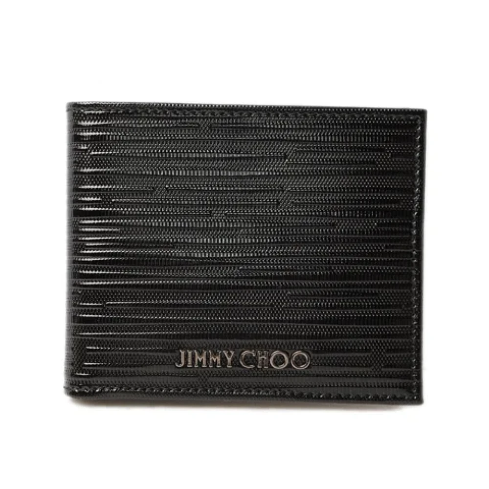 Jimmy Choo Pre-owned Leather wallets Black Heren