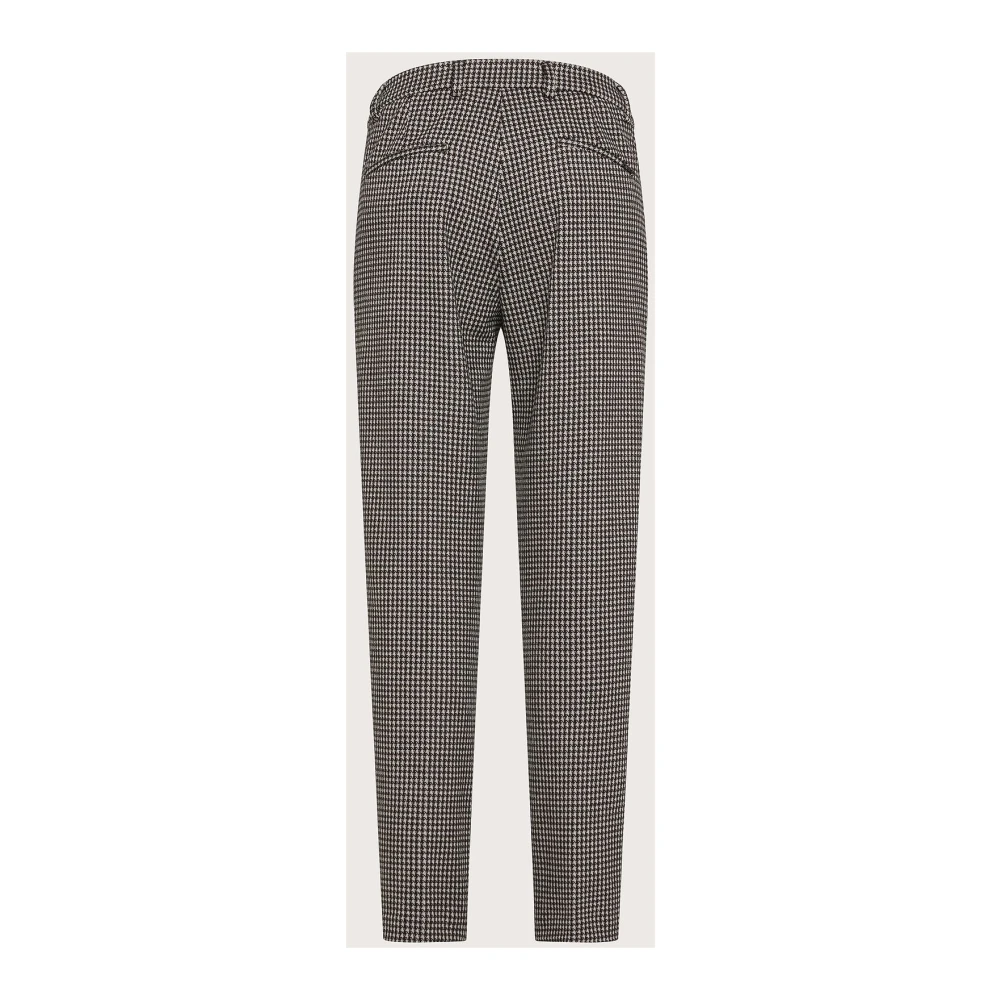 Seventy Slim Fit Enkel Jacquard Stretch Broek Black Dames