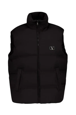 Svart Nylon Huva Väst