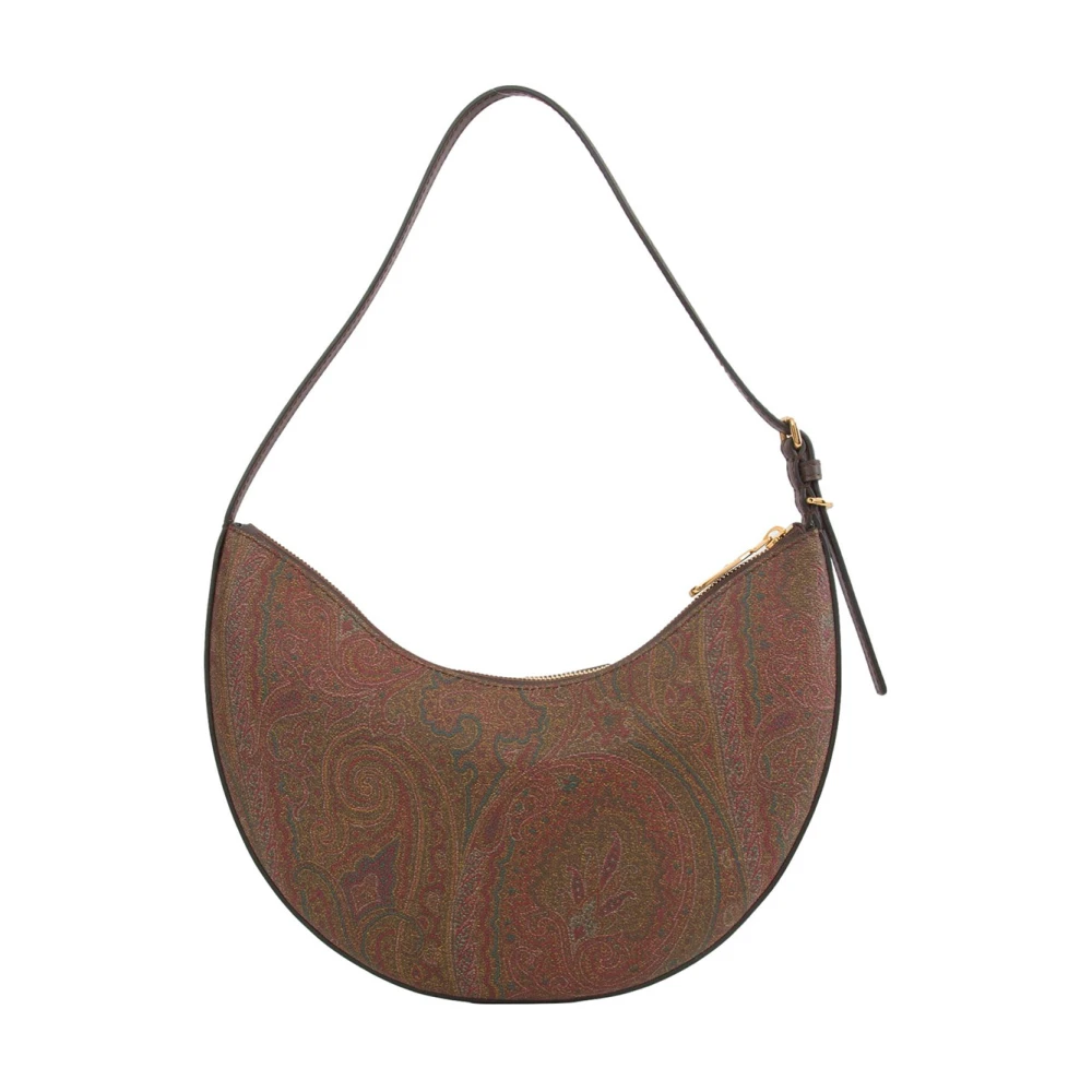 ETRO Essentiële Arnica Leren Hobo Tas Brown Dames